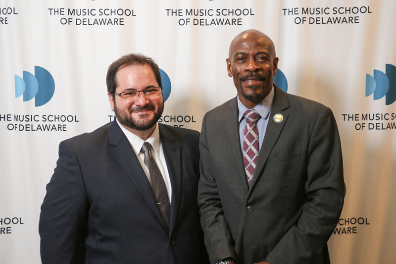 President and CEO David J. Pacific with Delaware State Representative Nnamdi Chukwuocha