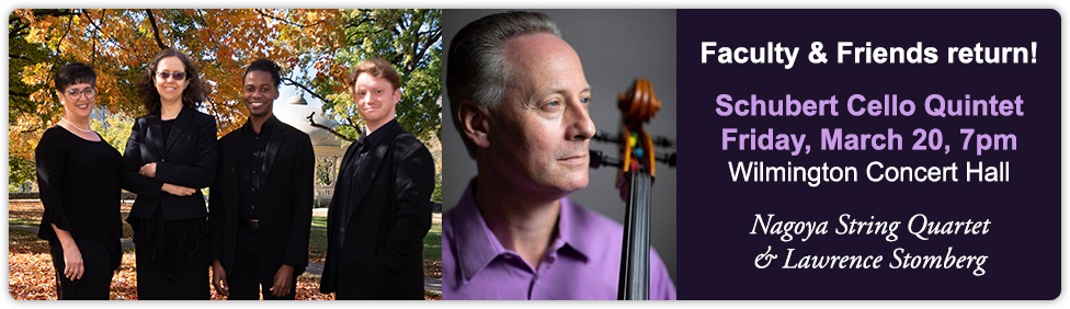 Join us this Friday for our first Faculty & Friends concert: Schubert Cello Quintet - click to reserve!